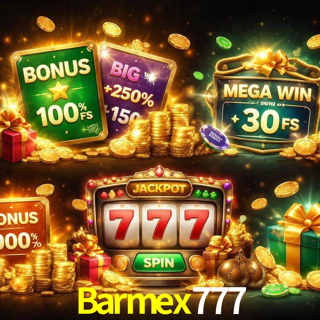 Tipos de bonos Barmex777 incluyendo recompensas de bienvenida y promociones continuas