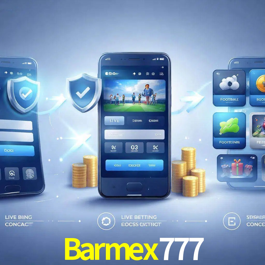 Pasos de acceso a la app Barmex777 en pantalla de teléfono móvil